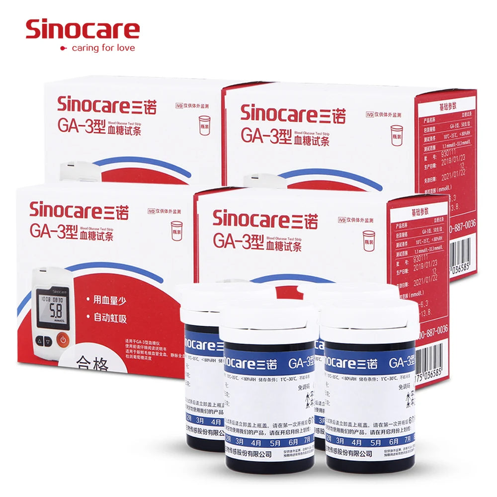 Sinocare GA-3 Blood Glucose Test Strips