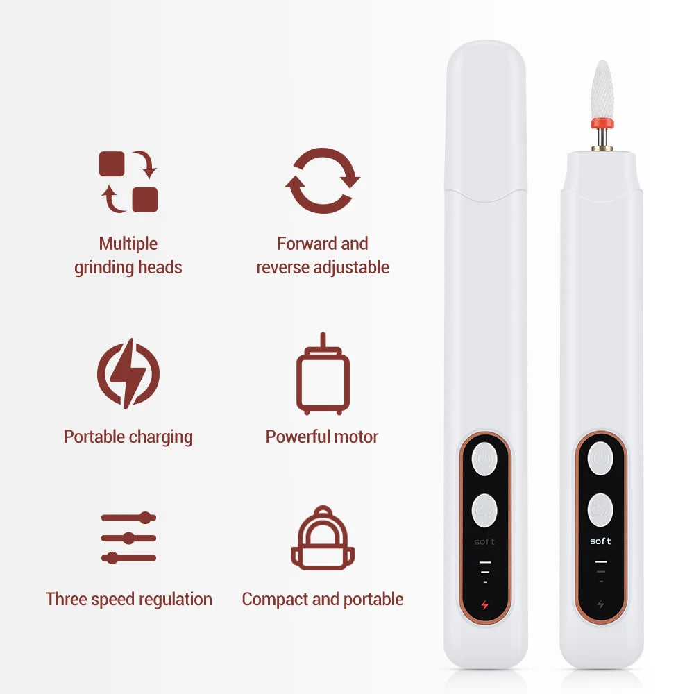 Perceuse à Ongles Professionnelle Électrique Sans Fil