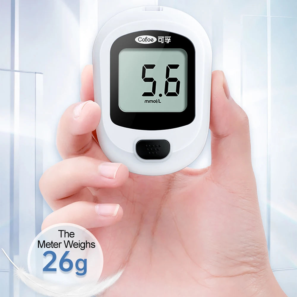 Cofoe Yice-Blood Glucose Meter with Test Strips