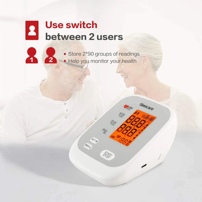 Sinocare – Blood Pressure Monitor, 2 Users