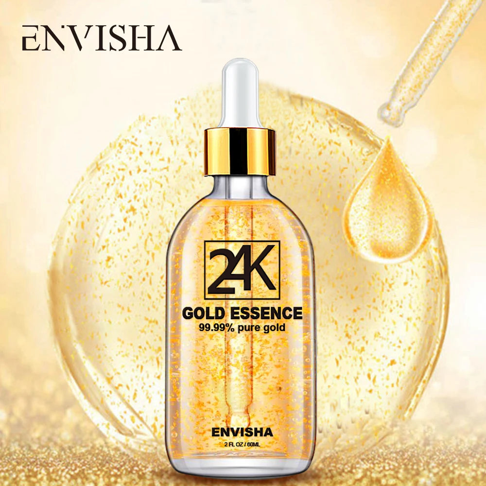 ENVISHA -acide hyaluronique 24K, sérum au collagène