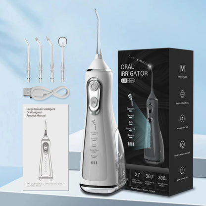 5 Modes Portable Oral Irrigator, 360° Rotating Jet