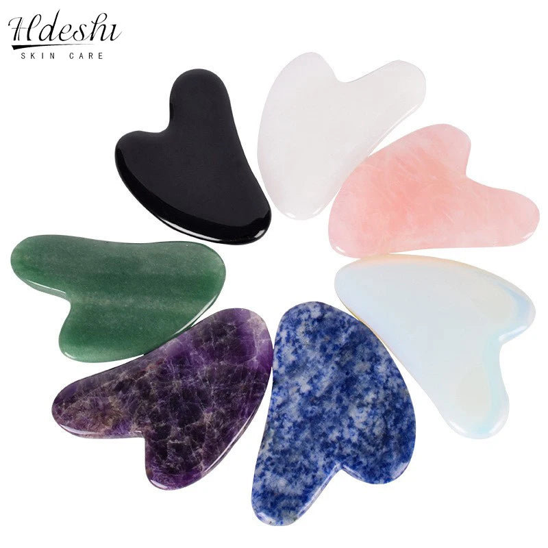 Gua Sha Facial Massage Tool, Rose Quartz