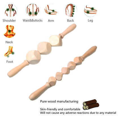 Wooden muscle roller