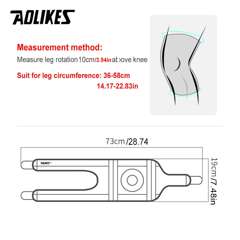 AOLIKES-Atmungsaktive Vierfeder-Kniebandage, 1 Stück