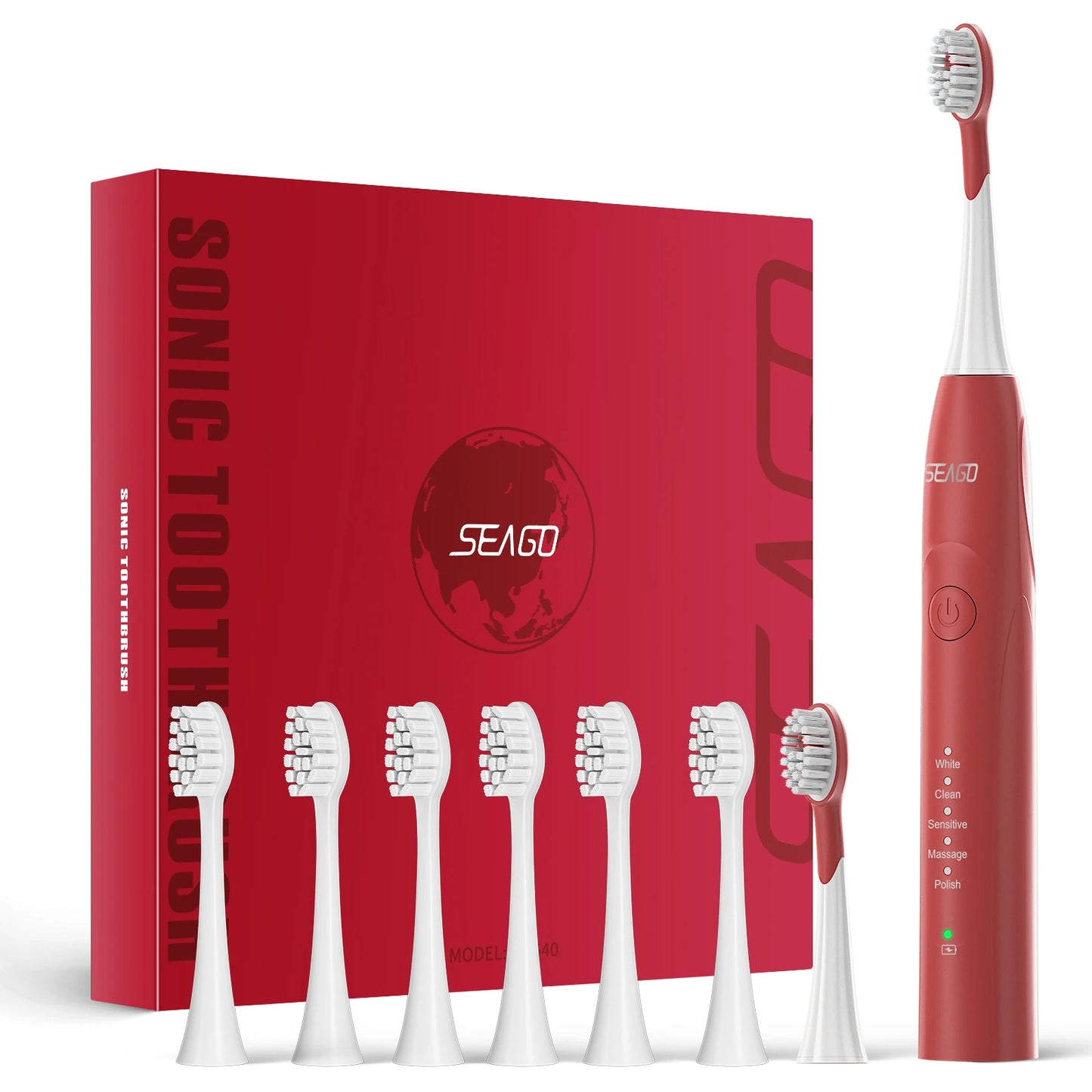 Seago-Brosse à Dents Électrique Sonique à Deux Moteurs SG540