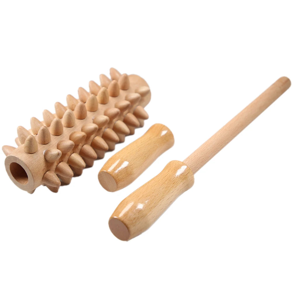 1 x Multifunctional Wooden Massage Roller