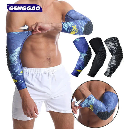 GENGGAO-Manchon de Bras Rembourré de Compression, 1 Pièce