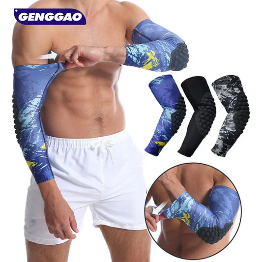 GENGGAO-Padded Compression Arm Sleeve, 1 Piece