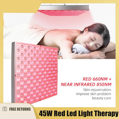 Red light therapy lamp