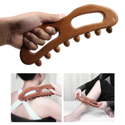 Wooden therapeutic massage tools