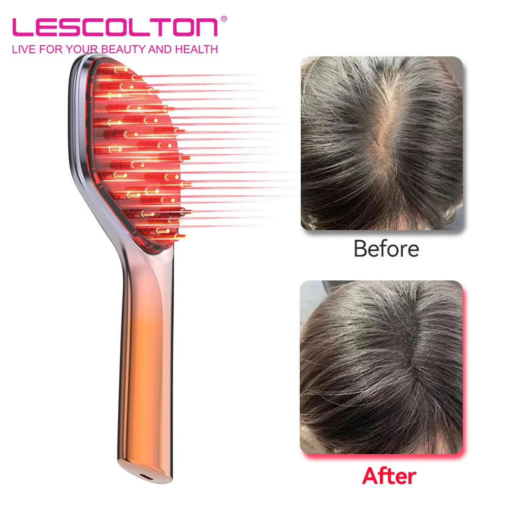 Lescolton-Peigne de croissance des cheveux à LED