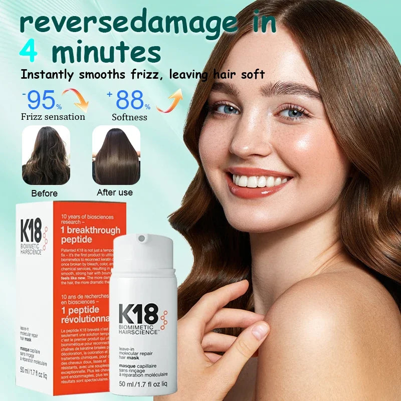 K18-Original – Molekulare Reparaturmaske für geschädigtes Haar