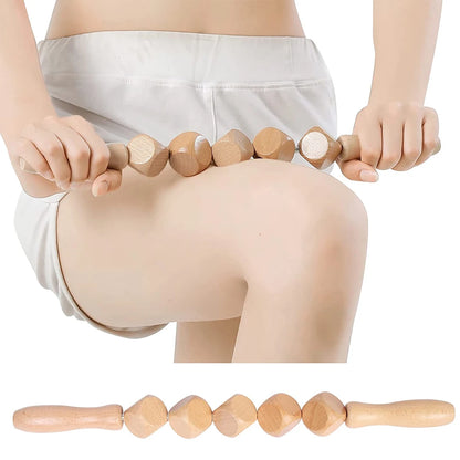 Wooden muscle roller