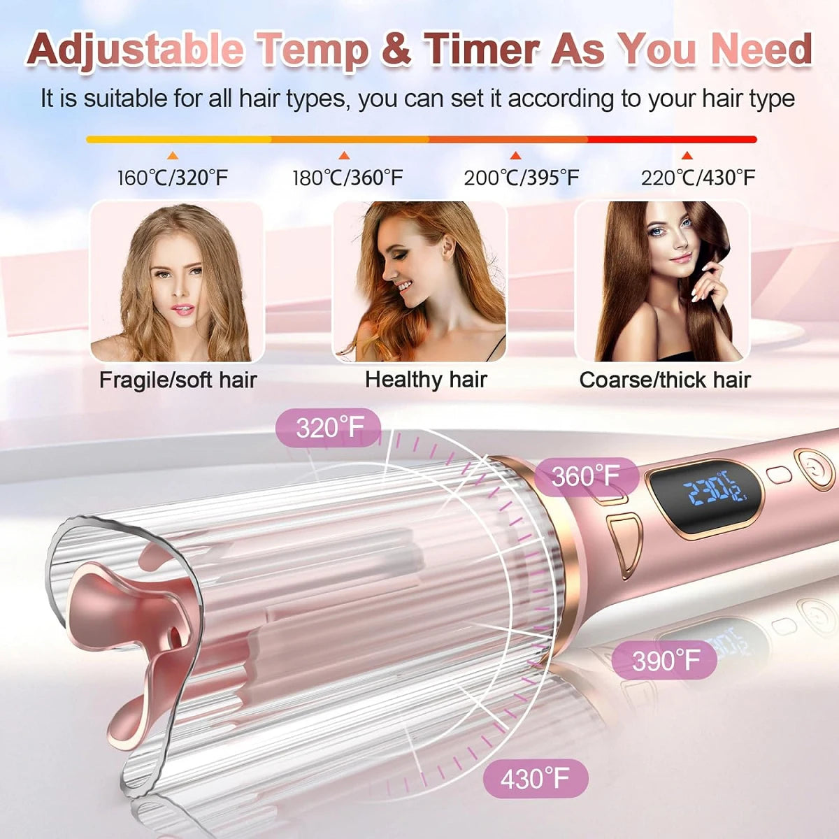 Automatic ceramic curling iron