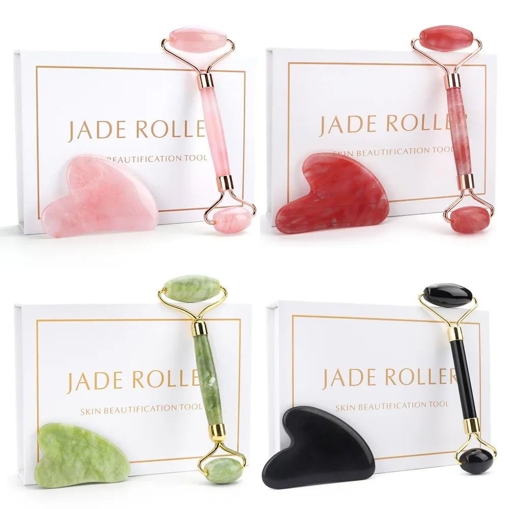 Jade Gua sha Facial Massage Roller