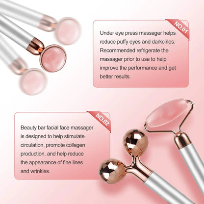 3 in 1 Electric 3D Roller Facial Massager Tool