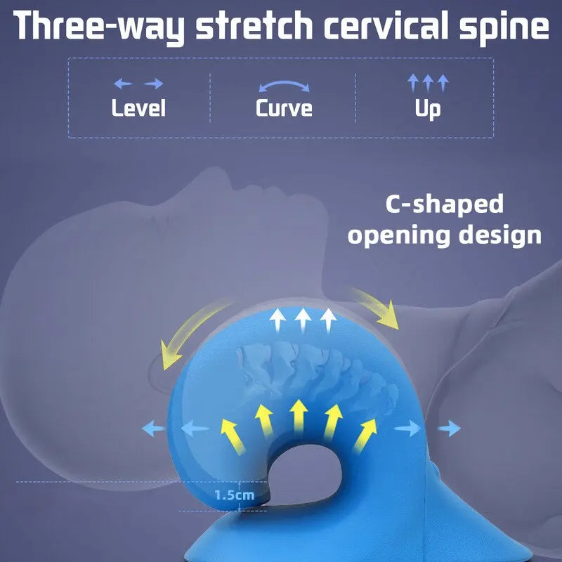 Oreiller de dispositif de traction chiropratique cervicale