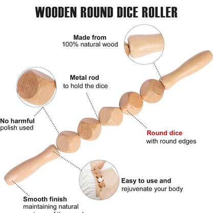 Wooden muscle roller