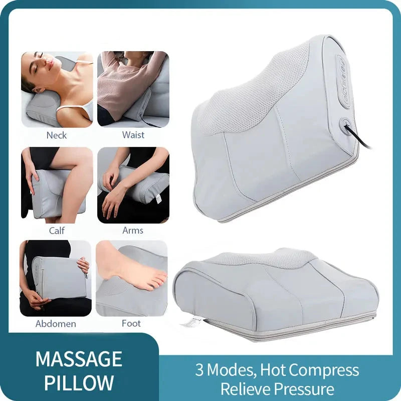 Oreiller de massage du cou et du dos à 20 têtes