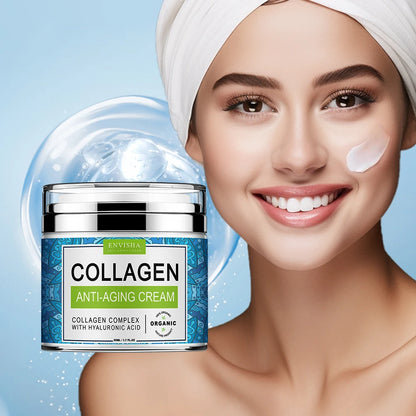 ENVISHA -Crème pour le visage, collagène, acide hyaluronique