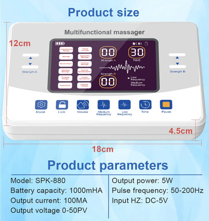 TENS EMS Electric Physiotherapy Device, 12 Modes