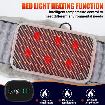 Heated massage belt