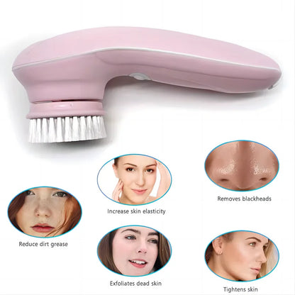 Electric facial cleansing brush