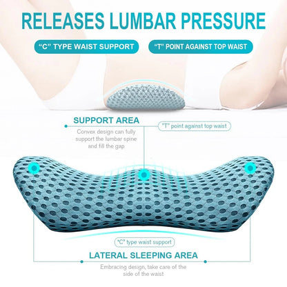 Ergonomic Foam Lumbar Support Pillow