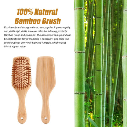 Bamboo Wood Hair Combs