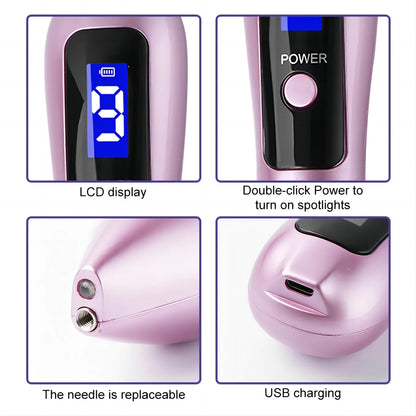 Liquid Crystal Laser Plasma Pen Blackhead Remover