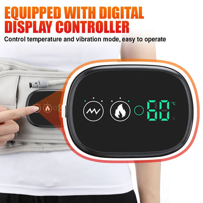 Heated massage belt