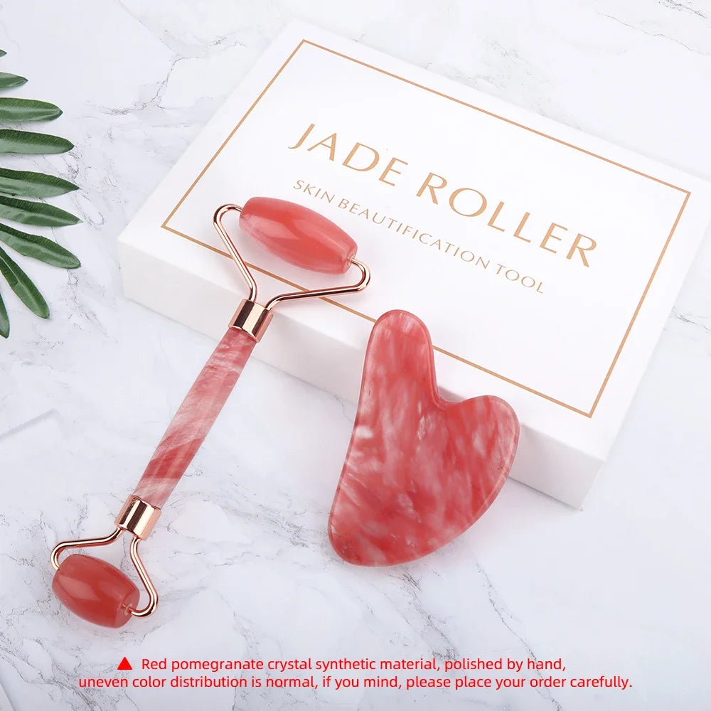 Jade Gua sha Facial Massage Roller