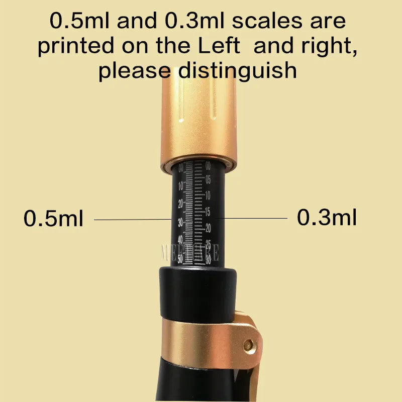 Einstellbarer Druckstift, Hyaluronsäure