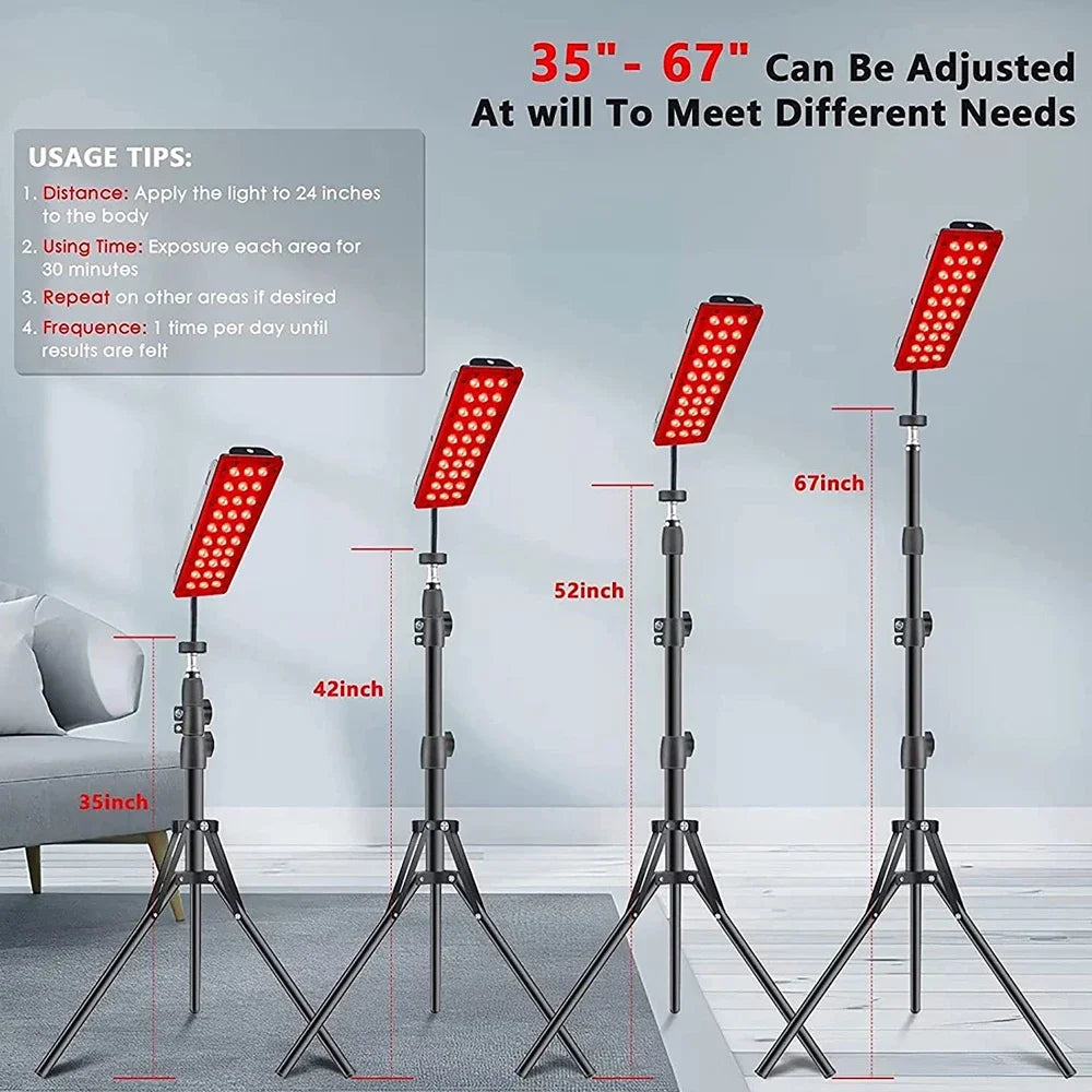 Red Light Therapy Device with Adjustable Stand