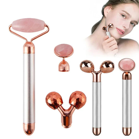 3 in 1 Electric 3D Roller Facial Massager Tool