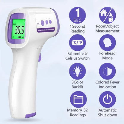 Multifunction thermometer, 4.2 three-color retro front display