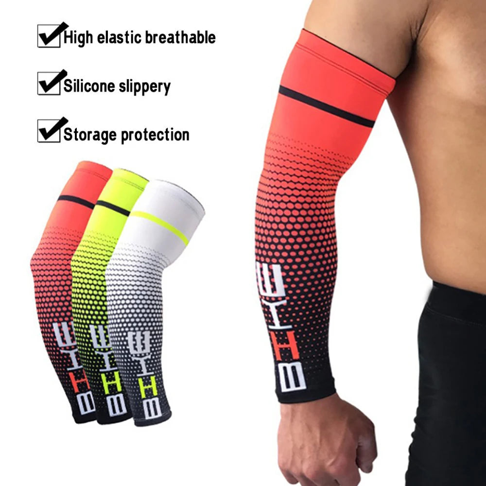 GENGGAO-Unisex UV Protection Arm Sleeves, 1 Pair