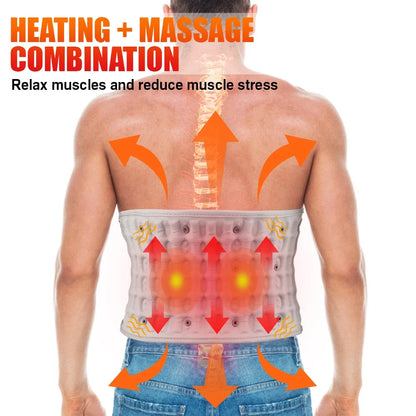 Heated massage belt