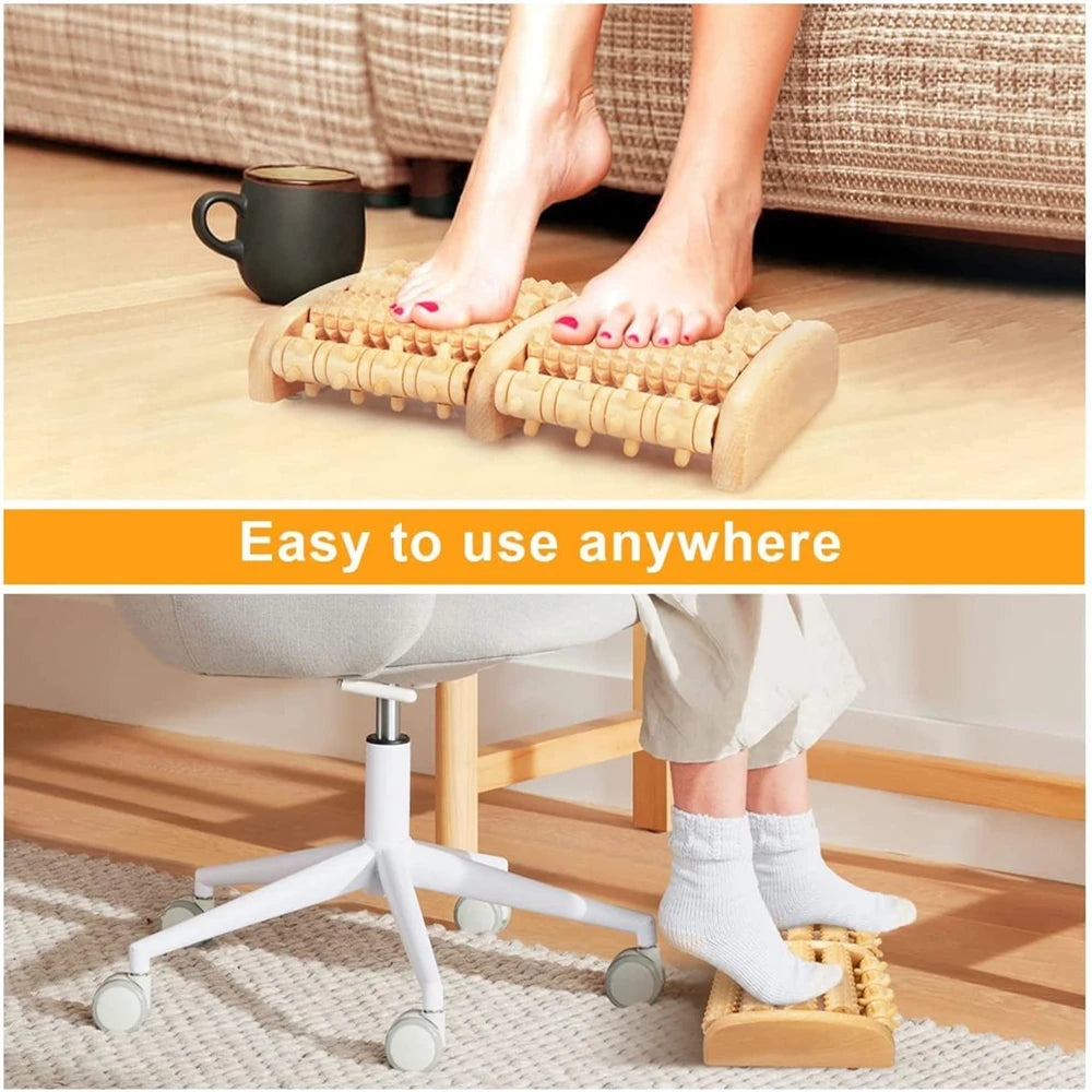 Wooden Foot Energy Roller