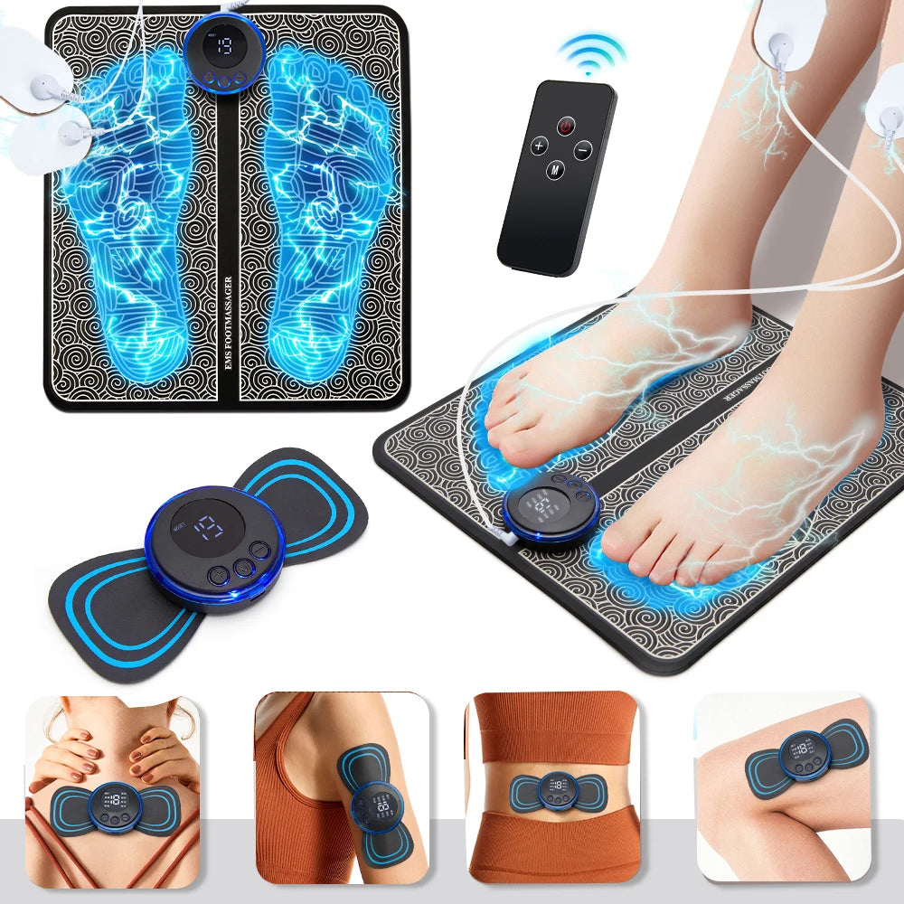 Masseur de pieds électrique EMS pliable