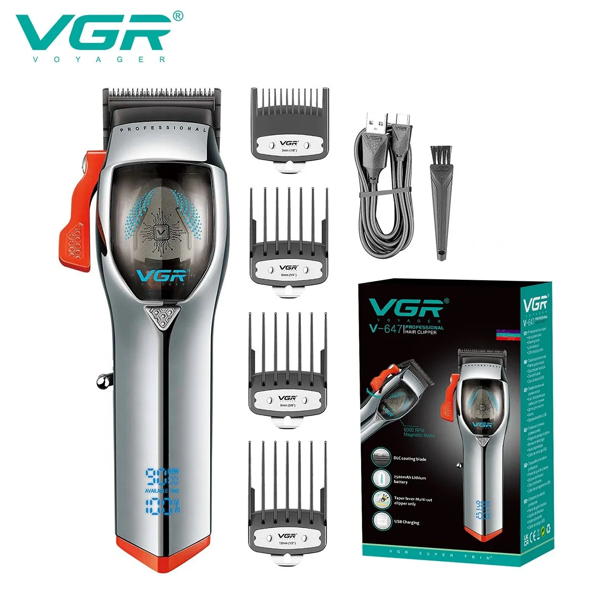 VGR-Professional hair clipper -V-647