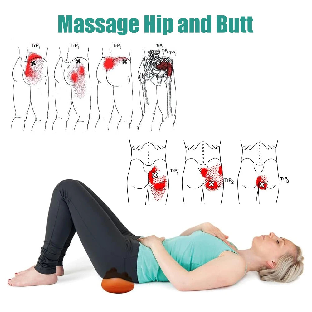 Muscle Stretching Device with 14 Massage Buttons