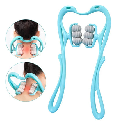 6 Wheel Manual Neck Massager with Ball