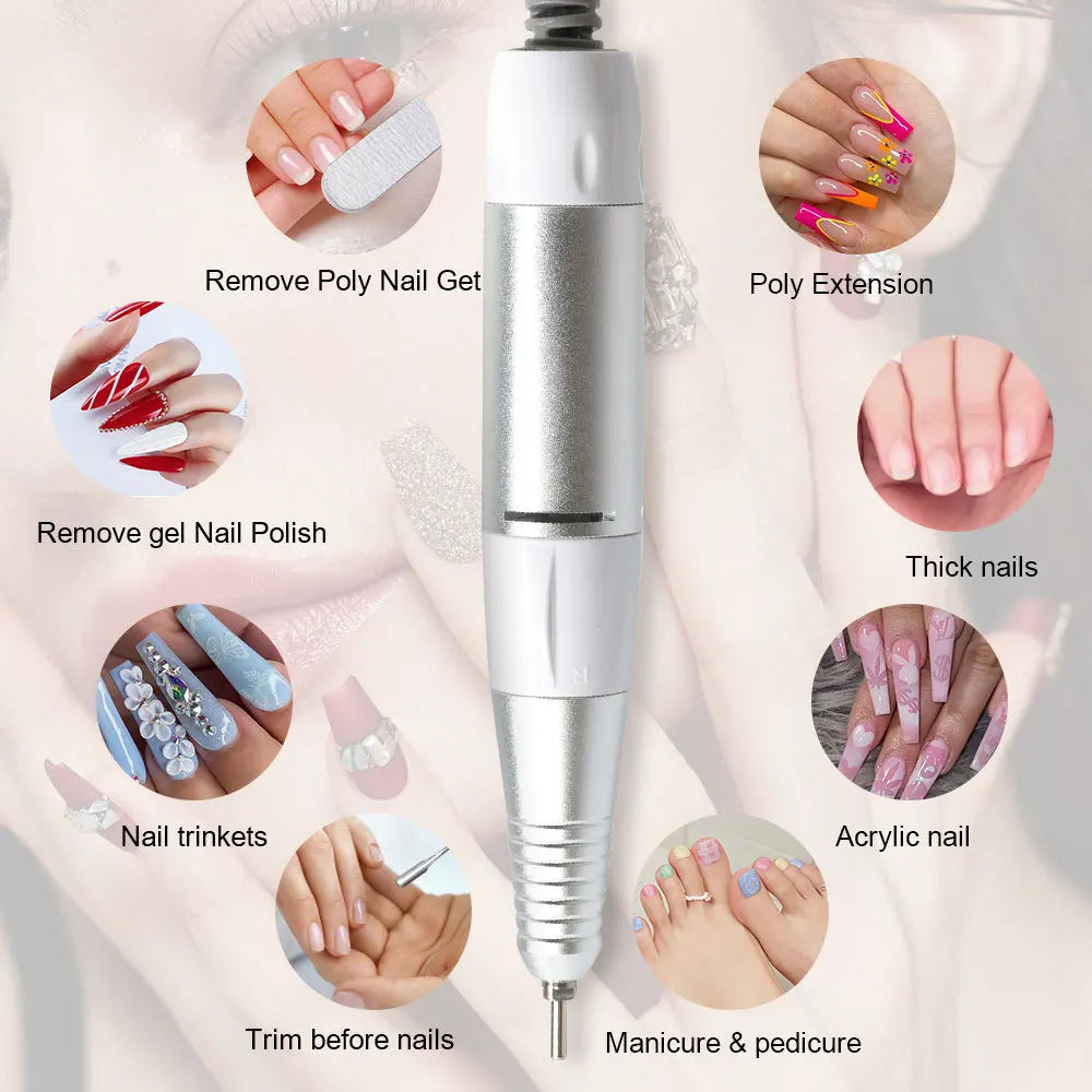 Electric Nail Drill Pen Handle 5 Pin Plug 