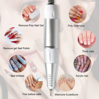 Electric Nail Drill Pen Handle 5 Pin Plug 