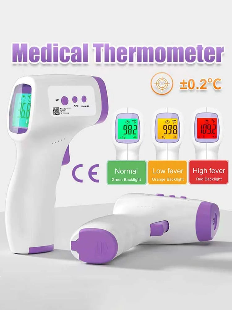 Set of medical equipment, blood pressure monitor, thermometers and oximeters