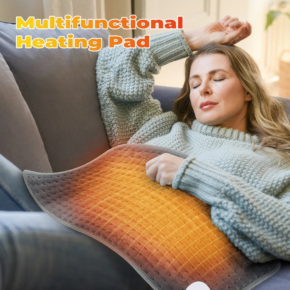 Electric heating blanket with thermostat