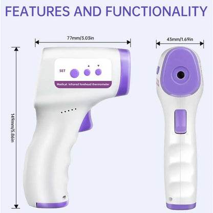 Multifunction thermometer, 4.2 three-color retro front display