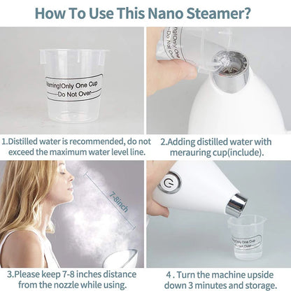 Portable facial steamer